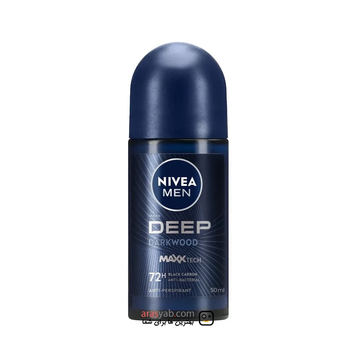 رول ضدتعریق مردانه نیوآ Nivea مدل Deep DarkWood مراقبت 72 ساعته حجم 50 میل