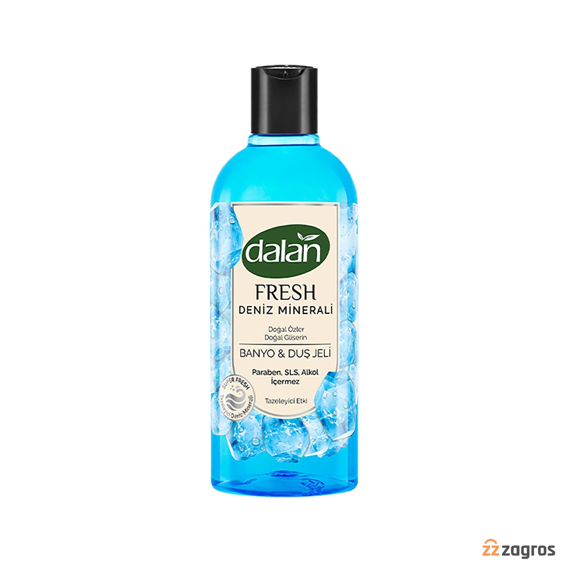 شامپو بدن گلیسیرین دالان Dalan سری Fresh حاوی مواد معدنی دریایی حجم 500 میل — تصویر ۵
