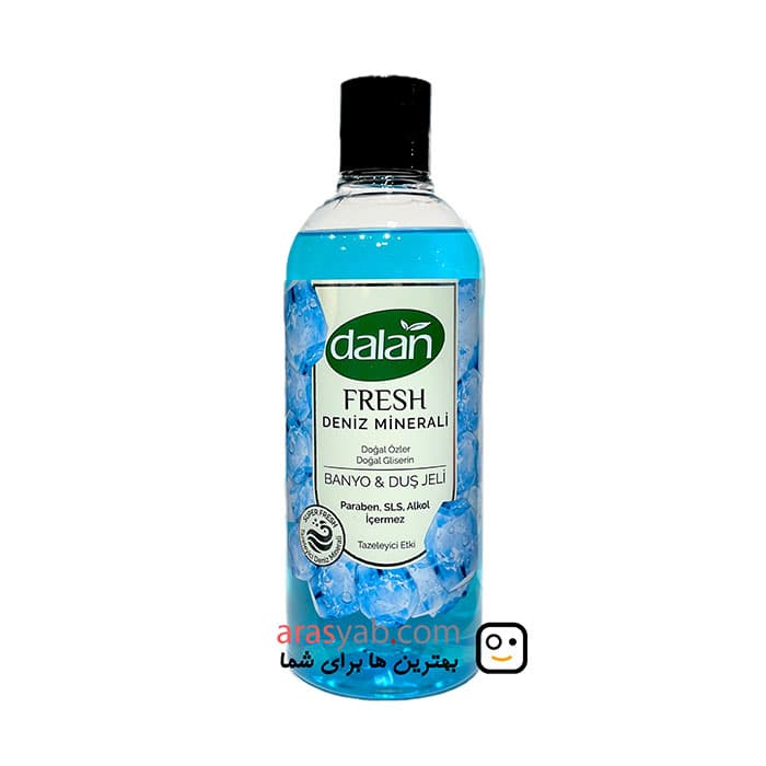 شامپو بدن گلیسیرین دالان Dalan سری Fresh حاوی مواد معدنی دریایی حجم 500 میل