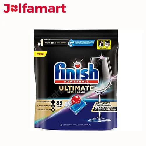 قرص ماشین ظرفشویی فینیش مدل اولتیمیت Ultimate بسته 85 عددی — تصویر ۱۲