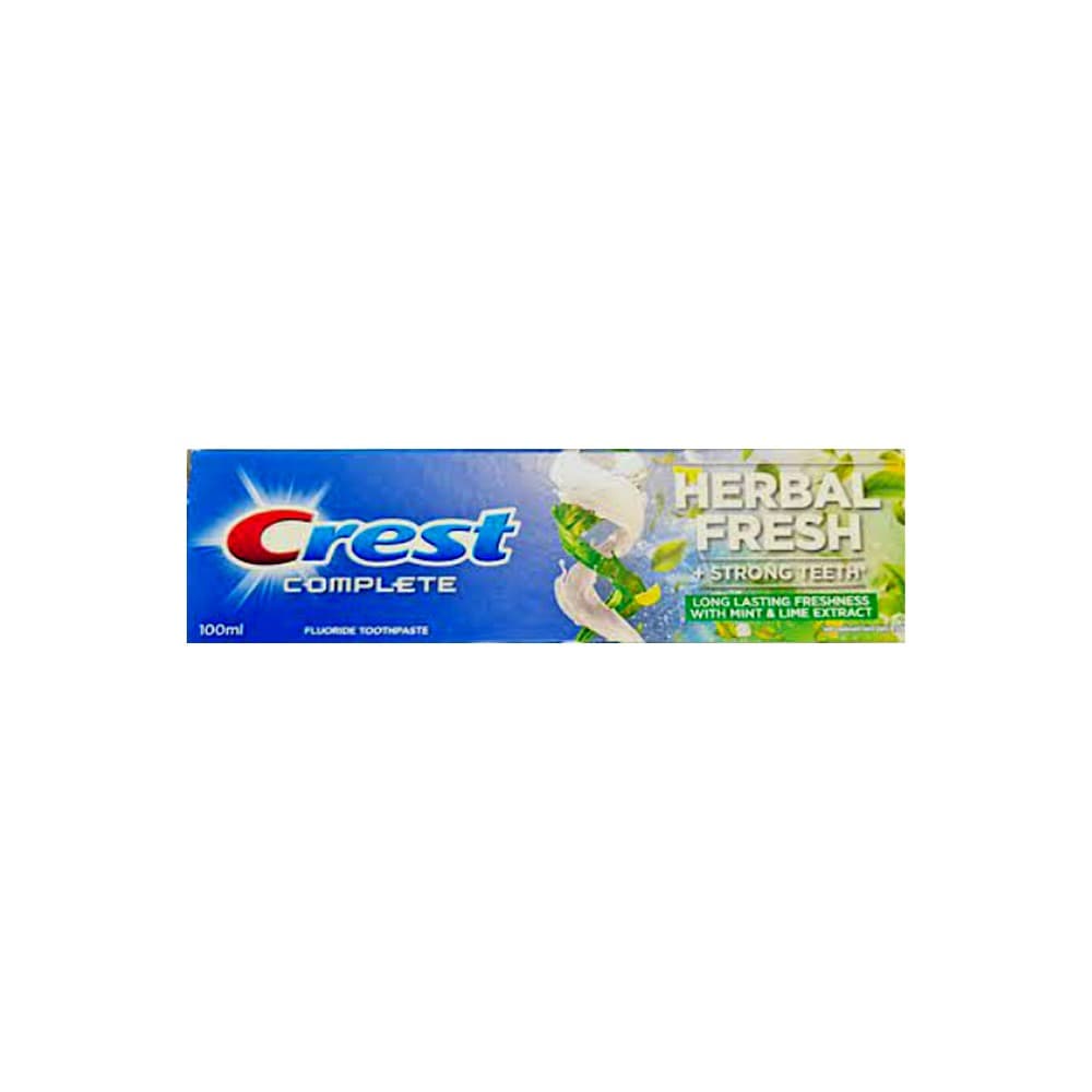 خمیر دندان herbal fresh کرست Crest حاوی عصاره نعنا و آهک حجم 100 میل — تصویر ۶