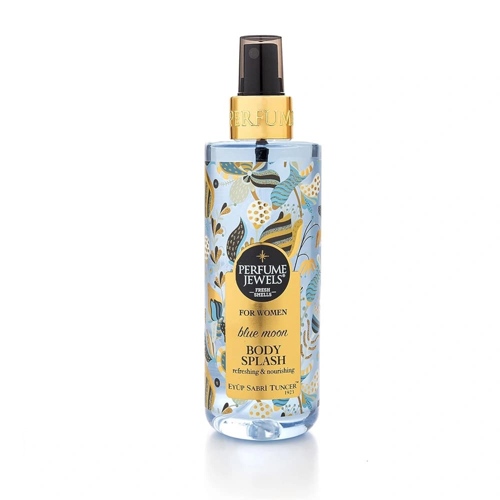 بادی اسپلش blue moon ایوب صبری مدل perfume jewels حجم 250 میل — تصویر ۹