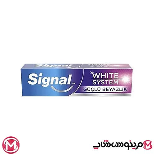 خمیردندان سفید کننده سیگنال مدل white system حجم 75 میل — تصویر ۷