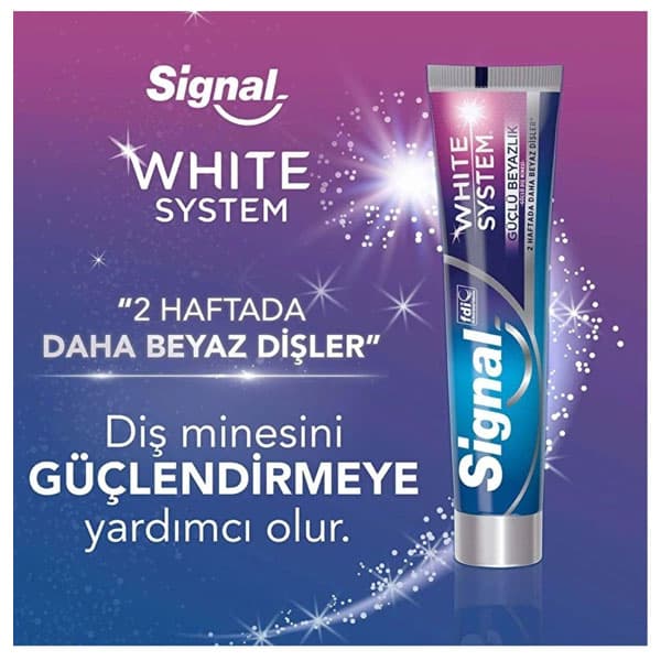 خمیردندان سفید کننده سیگنال مدل white system حجم 75 میل — تصویر ۱۱