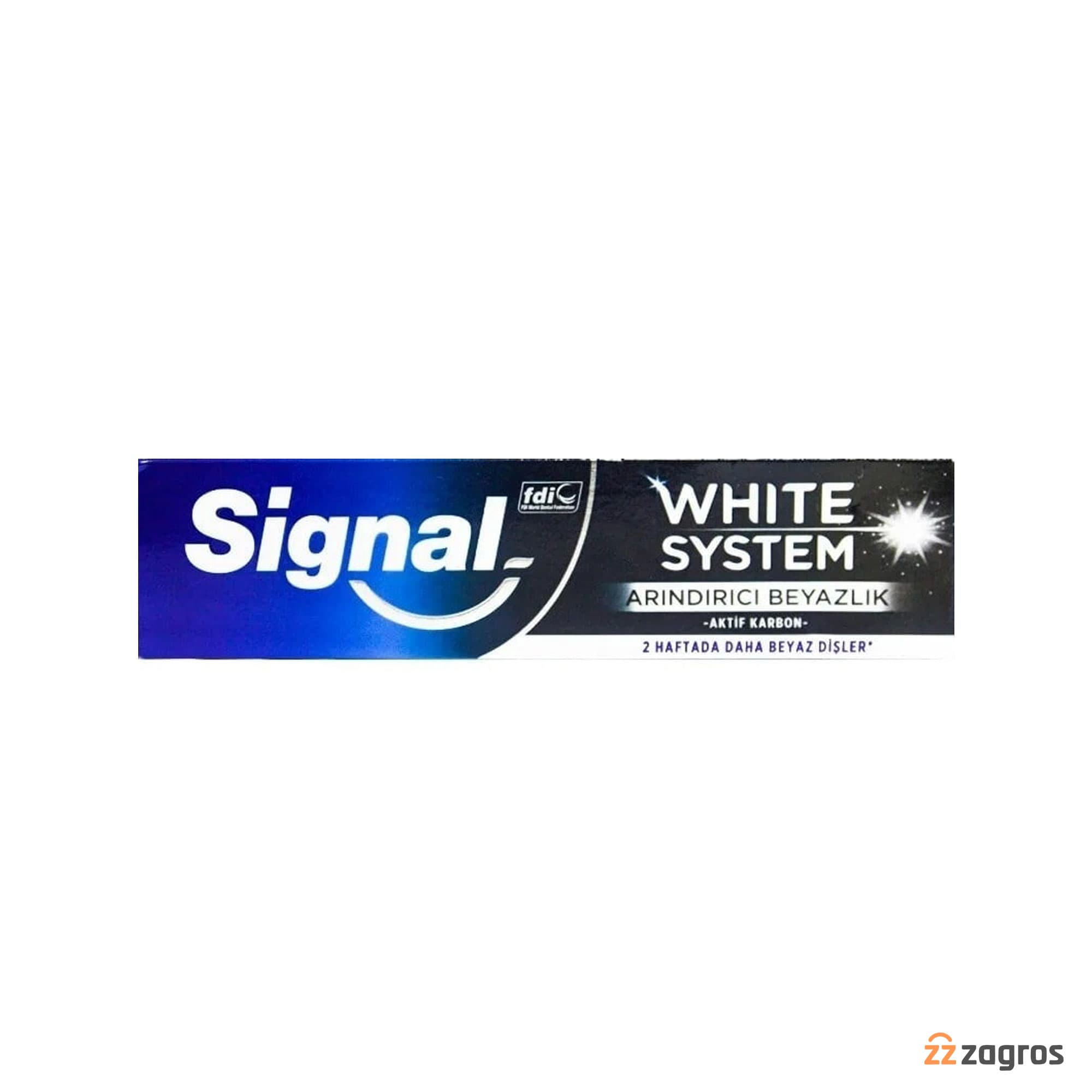 خمیر دندان سیگنال زغالی مدل white sistem سفید کننده دندان حجم 75 میل — تصویر ۵