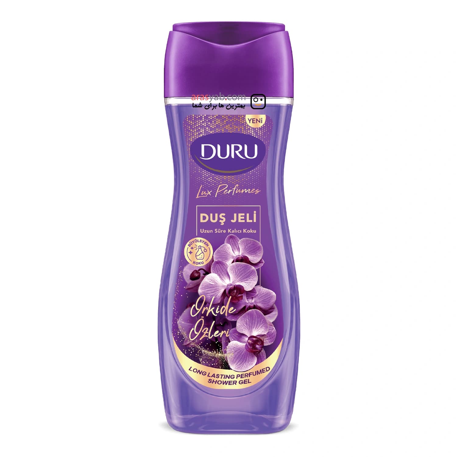 شامپو بدن معطر گل ارکیده دورو Duru با رایحه لوکس و ماندگار حجم 450 میل