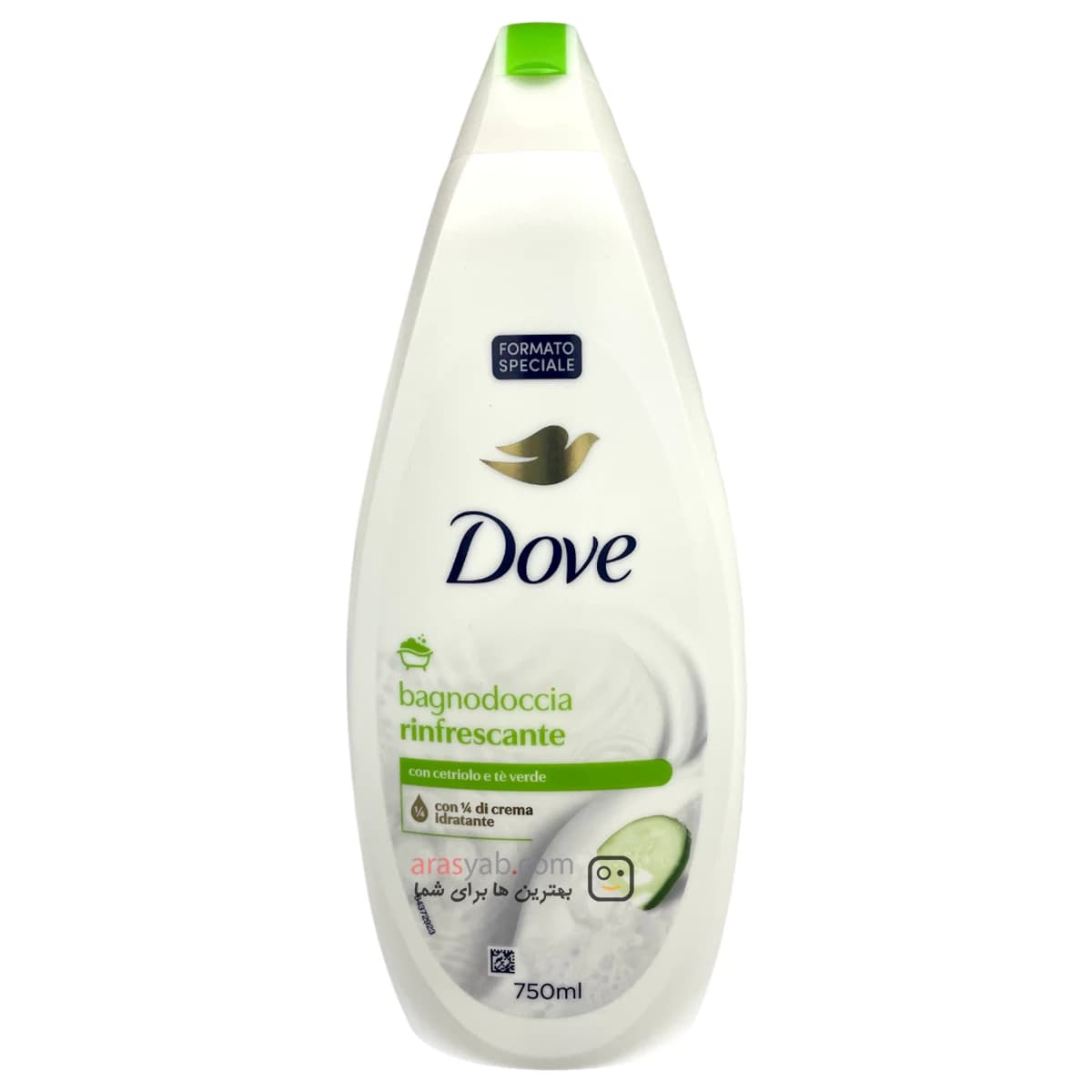 شامپو بدن خیار داو Dove حاوی چای سبز حجم 750 میل — تصویر ۹
