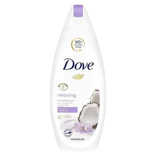 شامپو بدن شیر نارگیل داو Dove حاوی گلبرگ های یاس حجم 750 میل — تصویر ۶