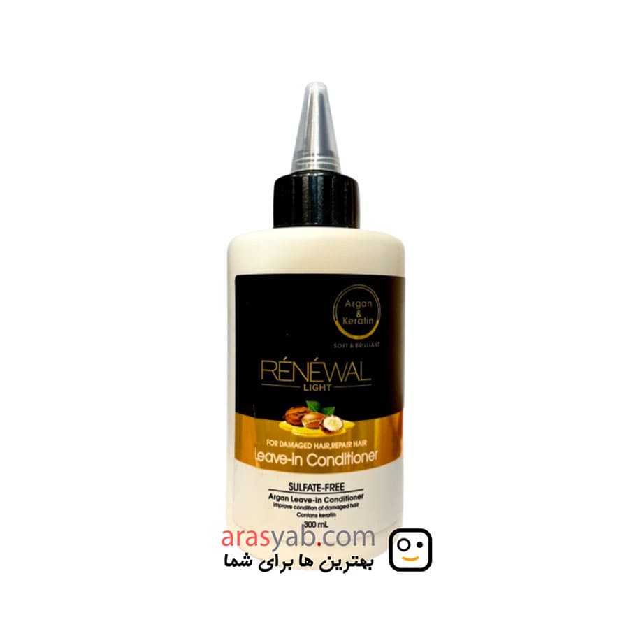 کرم مو بدون سولفات رنوال Renewal حاوی آرگان و کراتین حجم 300 میل — تصویر ۵
