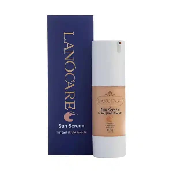 کرم ضدآفتاب رنگی SPF 50 لانوکر 30 میلی لیتر Lanocare — تصویر ۲