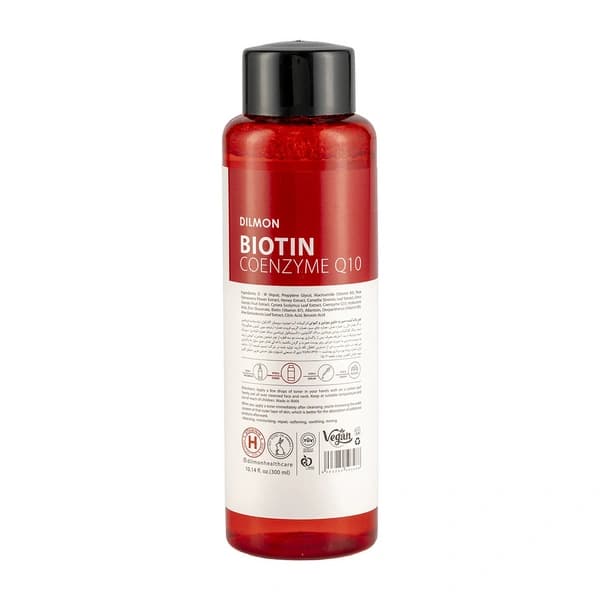 تونر پاک کننده صورت دیلمون حاوی کیوتن و بیوتین 300 میلی لیتر Dilmon Biotin