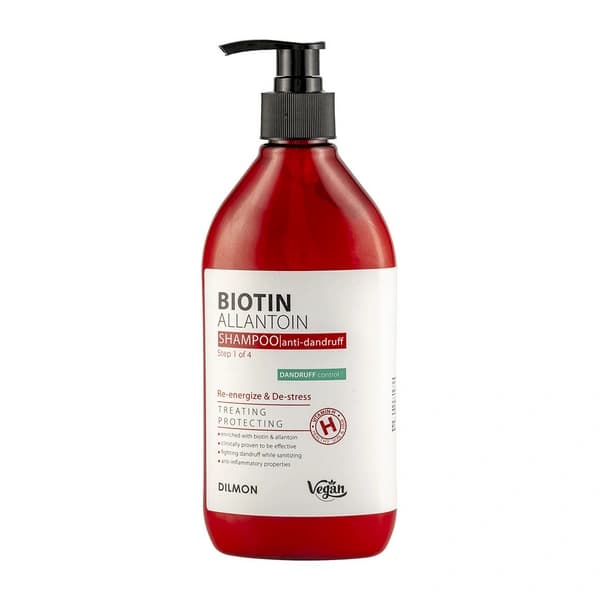 شامپو ضد شوره دیلمون بیوتین و آلانتوئین چرب 385 میلی لیتر Dilmon Biotin — تصویر ۳