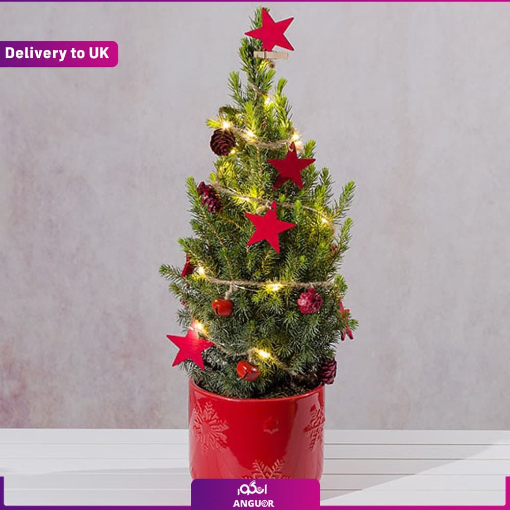 Decorated Festive Christmas Tree (Delivery to UK)