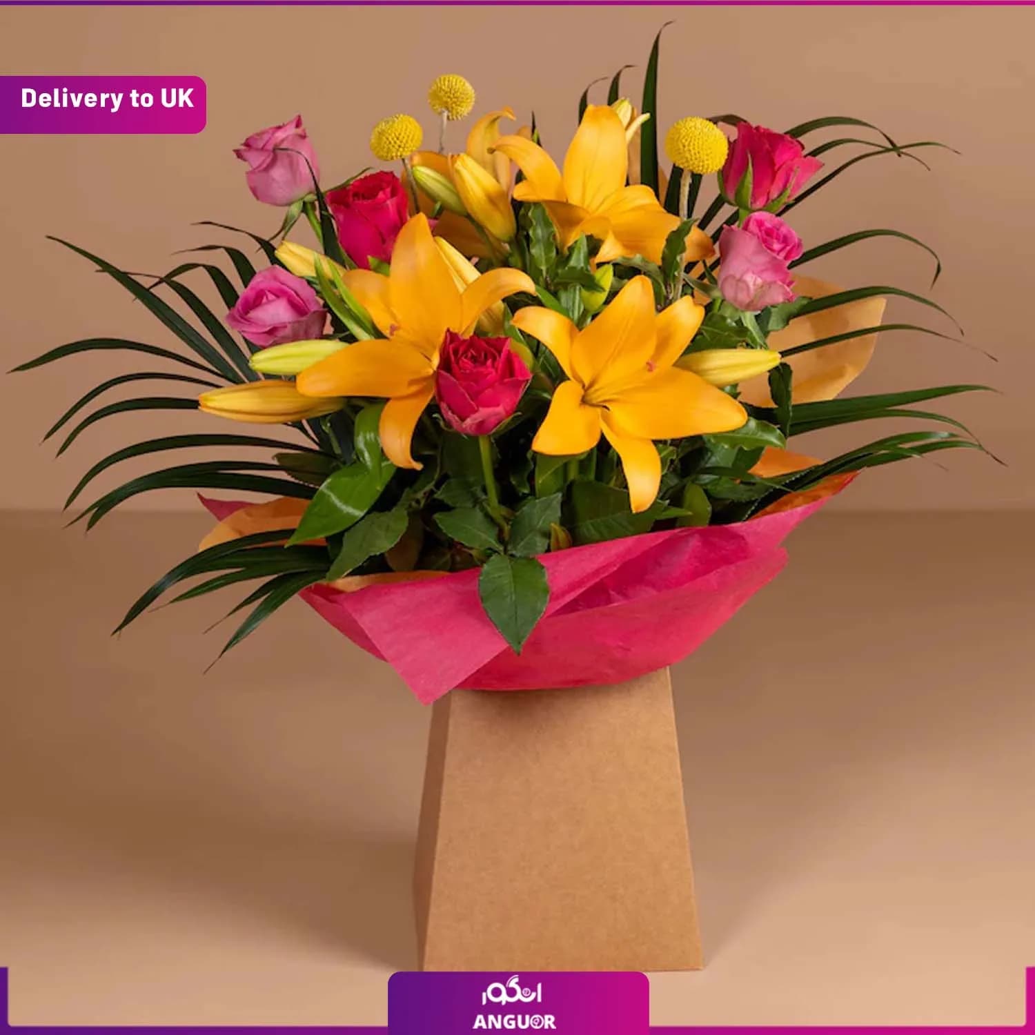 Pastel flower box (Delivery to UK) — تصویر ۲