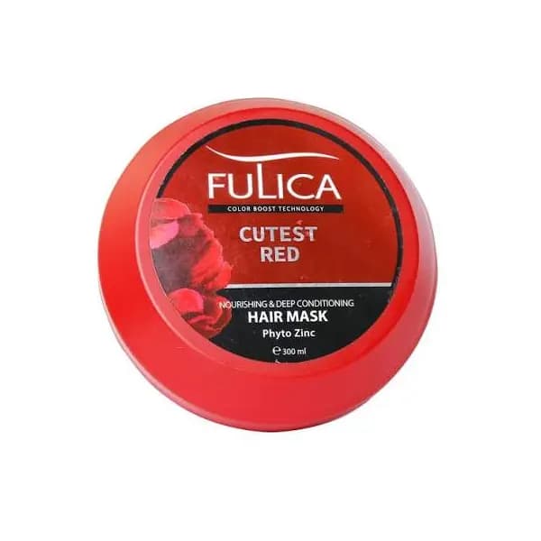 ماسک مو تقویت‌کننده موهای قرمز کاسه ای فولیکا 3۰۰ میلی‌لیتر Fulica — تصویر ۳