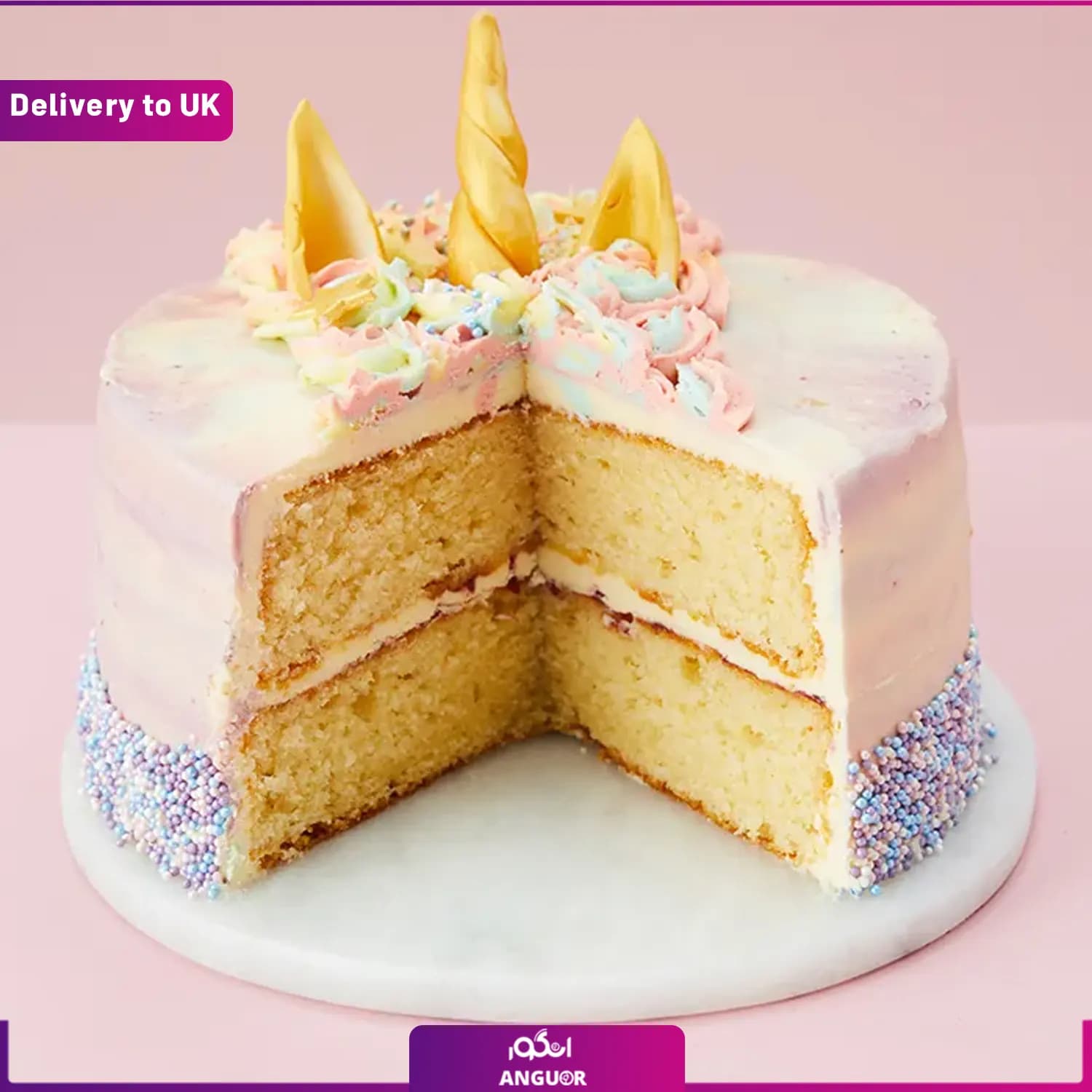 Unicorn Cake (Delivery to UK) — تصویر ۳