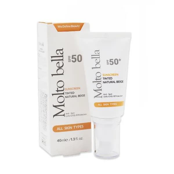 کرم ضد آفتاب بی رنگ ضد لک SPF50 مولتو بلا 40 میلی‌لیتر Molto Bella — تصویر ۴