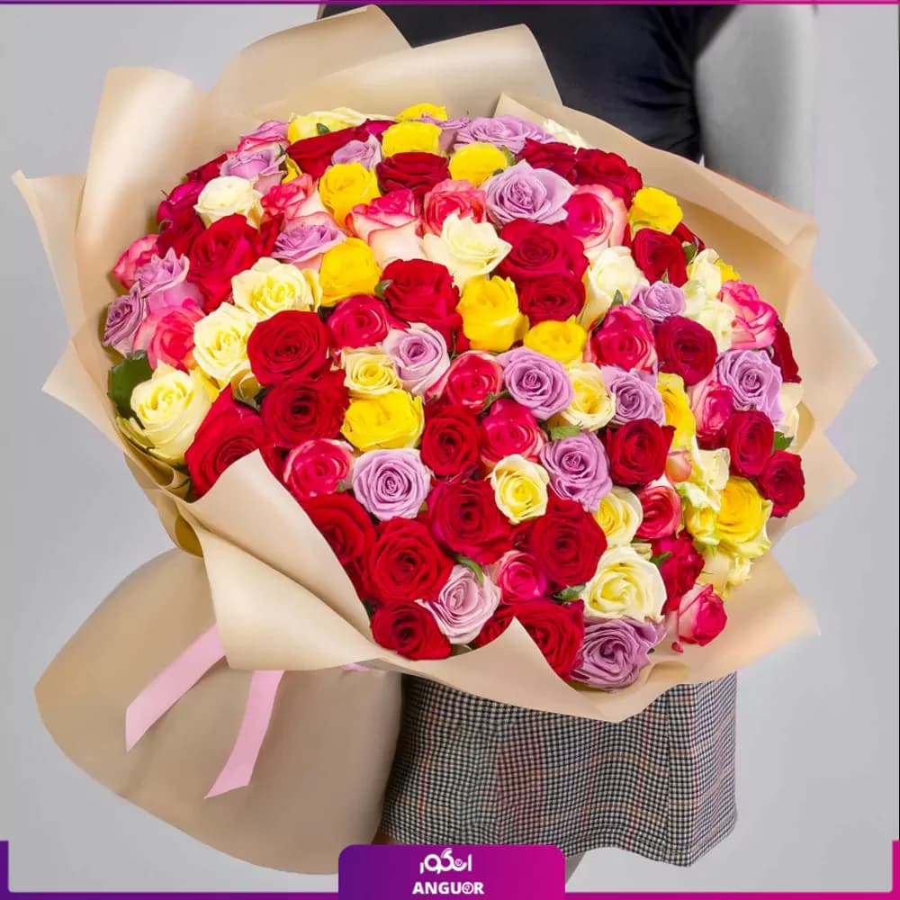 دسته گل رز تینا