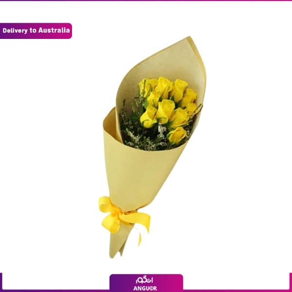 Yellow Rose Posy (Delivery in Australia) — تصویر ۲