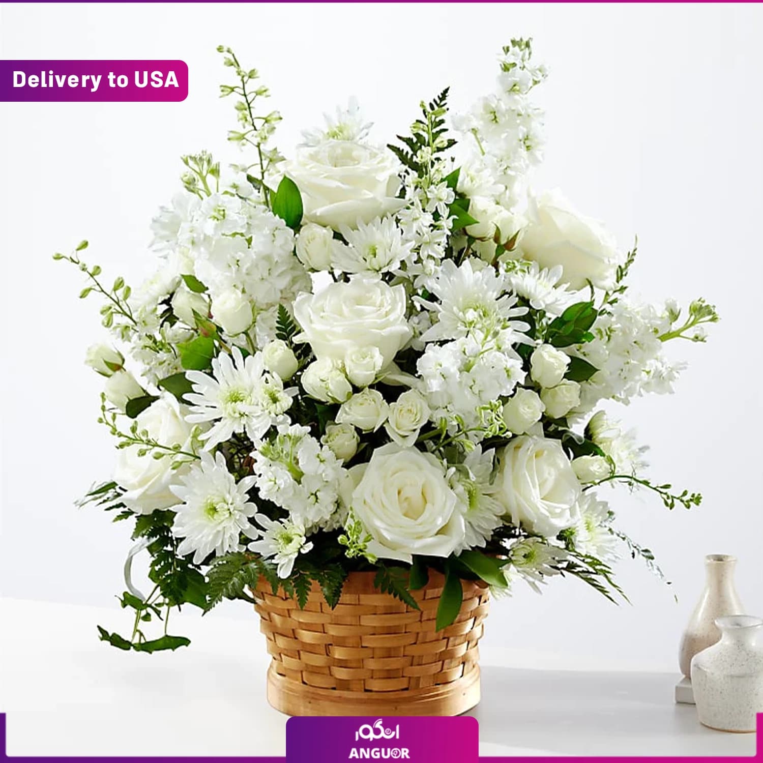 (Delivery to USA) Heartfelt Condolences Arrangement