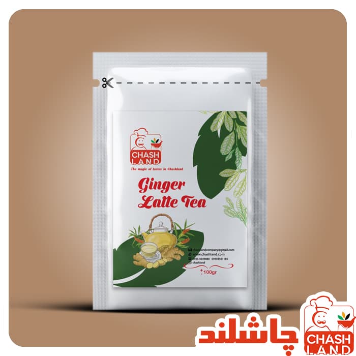 چای لاته زنجبیلی