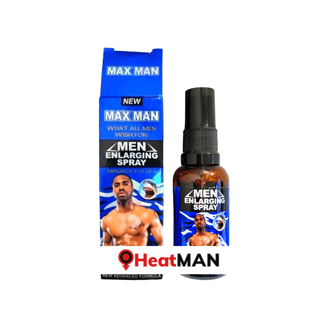 اسپری بزرگ کننده آلت مردانه و تاخیری MAX MAN آبی (اورجینال و چاپ برجسته اصلی)