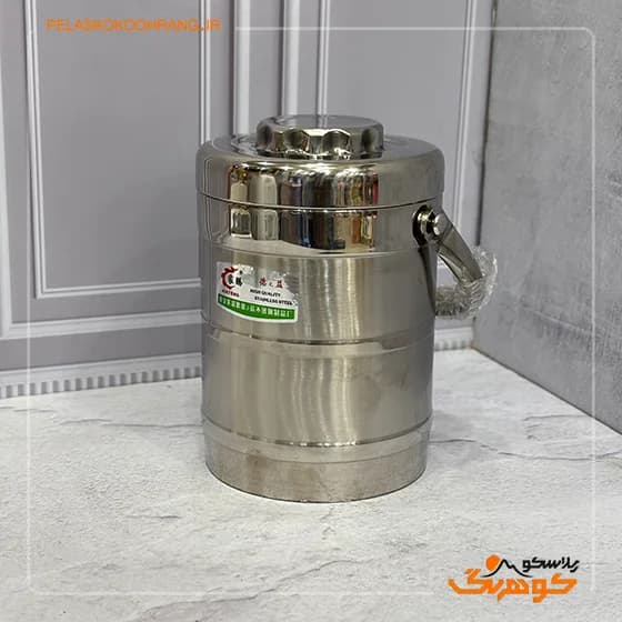 ظرف غذا دو جداره استیل بزرگ