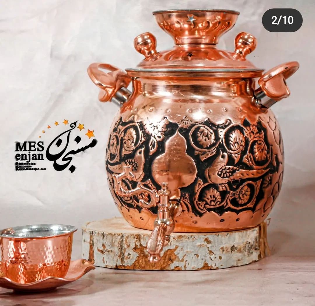 سماور روگازی سیاه قلم — تصویر ۵