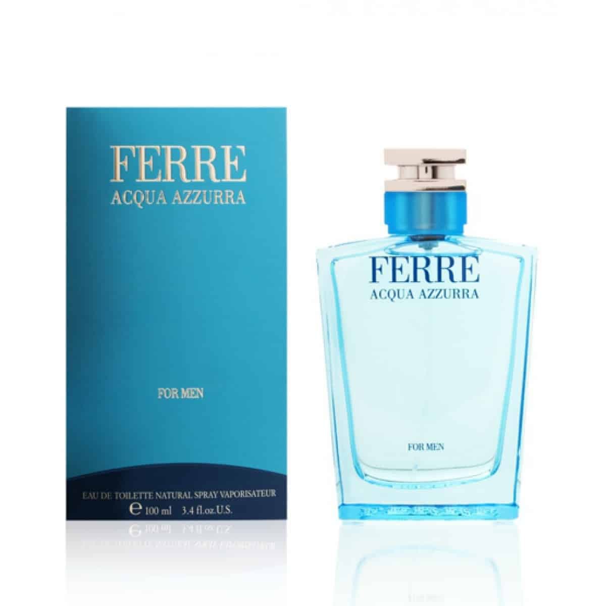 عطر و ادکلن مردانه جیانفرانکو فره آکوا آزارا ادوتویلت GIANFRANCO FERRE ACQUA AZZURRA EDT FOR MEN
