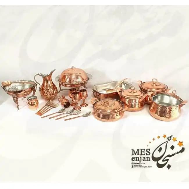 سرویس غذاخوری مسی 4 نفره