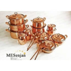 سرویس قابلمه و ماهیتابه مسی