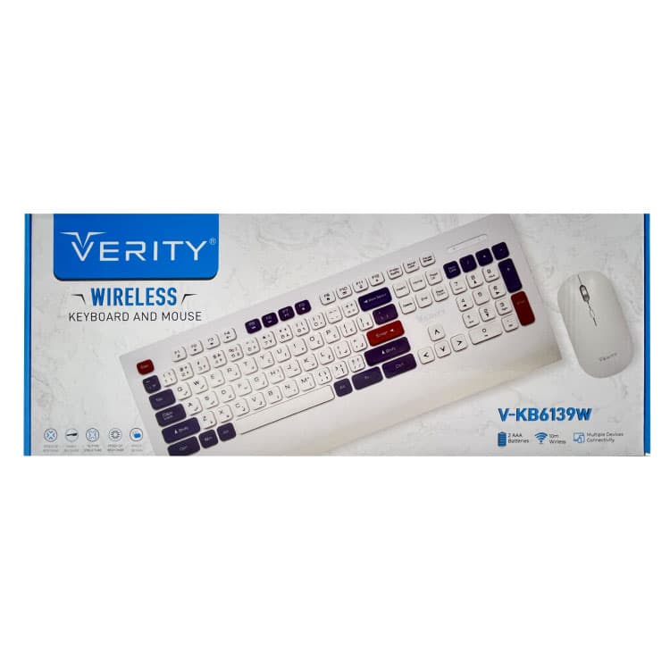 کیبورد و ماوس بی سیم VERITY مدل 6139 — تصویر ۵