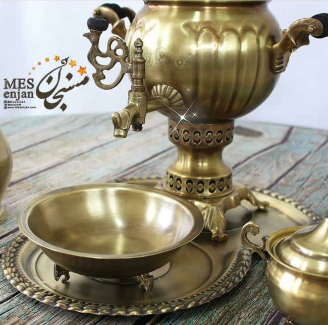 سماور آنتیک مسی — تصویر ۹