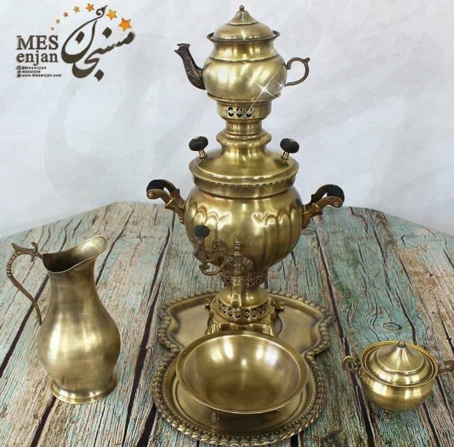 سماور آنتیک مسی — تصویر ۳