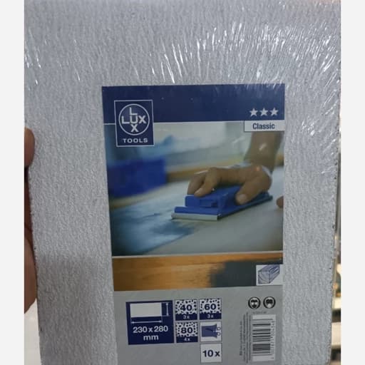 کاغذ سمباده چوب /فلزات پلاستیک 10برگ 23در 28سانت ساخت و مونتاژ المان