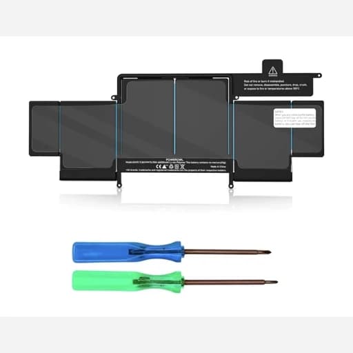 باتری MacBookPro مک بوک پرو13 A1502 مدل باتری 1493و1582ظرفیت 6600 میلی امپر اورجینال امازون المان — تصویر ۸