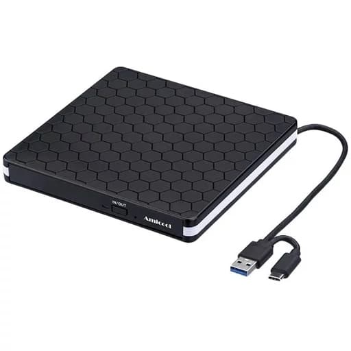 درایو دی وی دی رایتر اکسترنال برند Amicool(پرفروشترین محصول در اروپا) اورجینال امازون المان — تصویر ۵