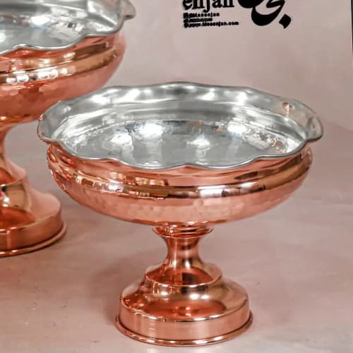 شکلات خوری پایه دار مسی