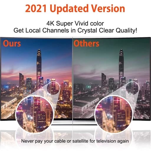 تقویت کننده انتن دیجیتال داخلی با برد 380 کیلومتر 4K فول hd اورجینال امازون المان — تصویر ۵