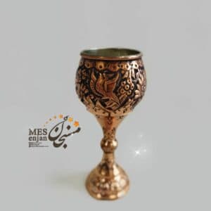 جام گیلاس سیاه قلم مسی