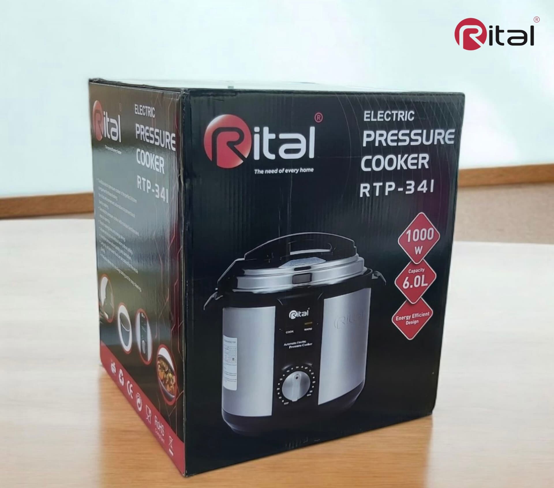 زودپز برقی ۶ لیتری ریتال ایتالیا مدل | RITAL ITALY RTP-341 6L