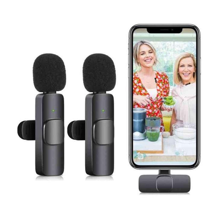 میکروفون یقه ای بی سیم آیفون مدل K9 — تصویر ۸