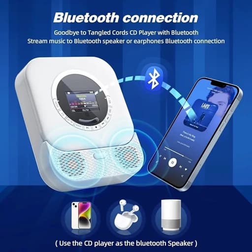 پخش کننده CD. DVD بلوتوثی USB نمایش دیجیتال اورجینال امازون المان — تصویر ۳