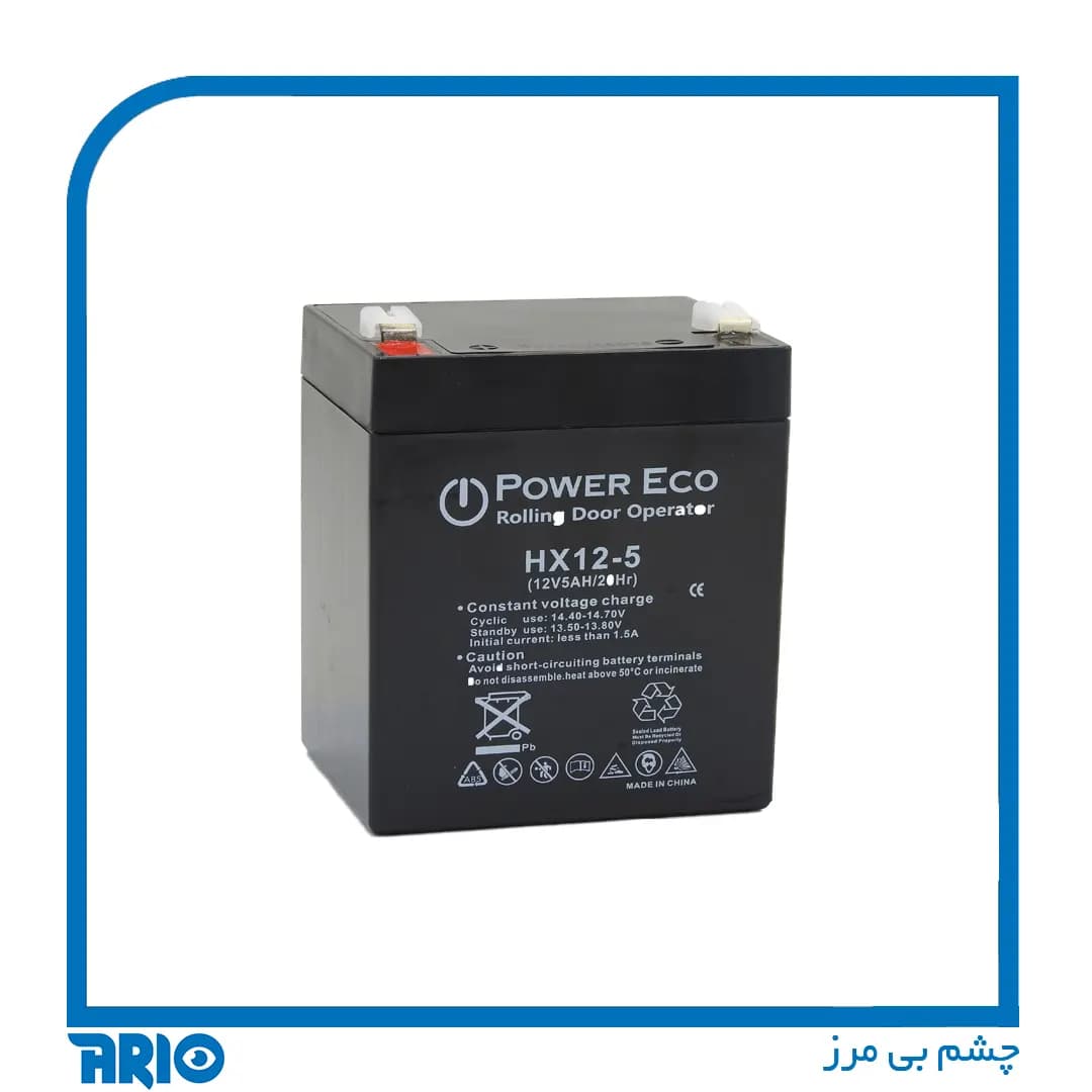 باتری خشک 12 ولت 5 آمپر POWER ECO — تصویر ۴
