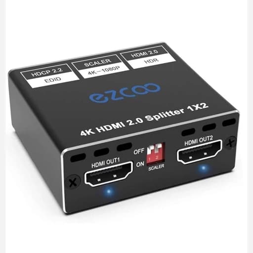 اسپلیتر 1به2 HDMI 4K ورژن 2.0برند ezcoo اورجینال امازون المان — تصویر ۹