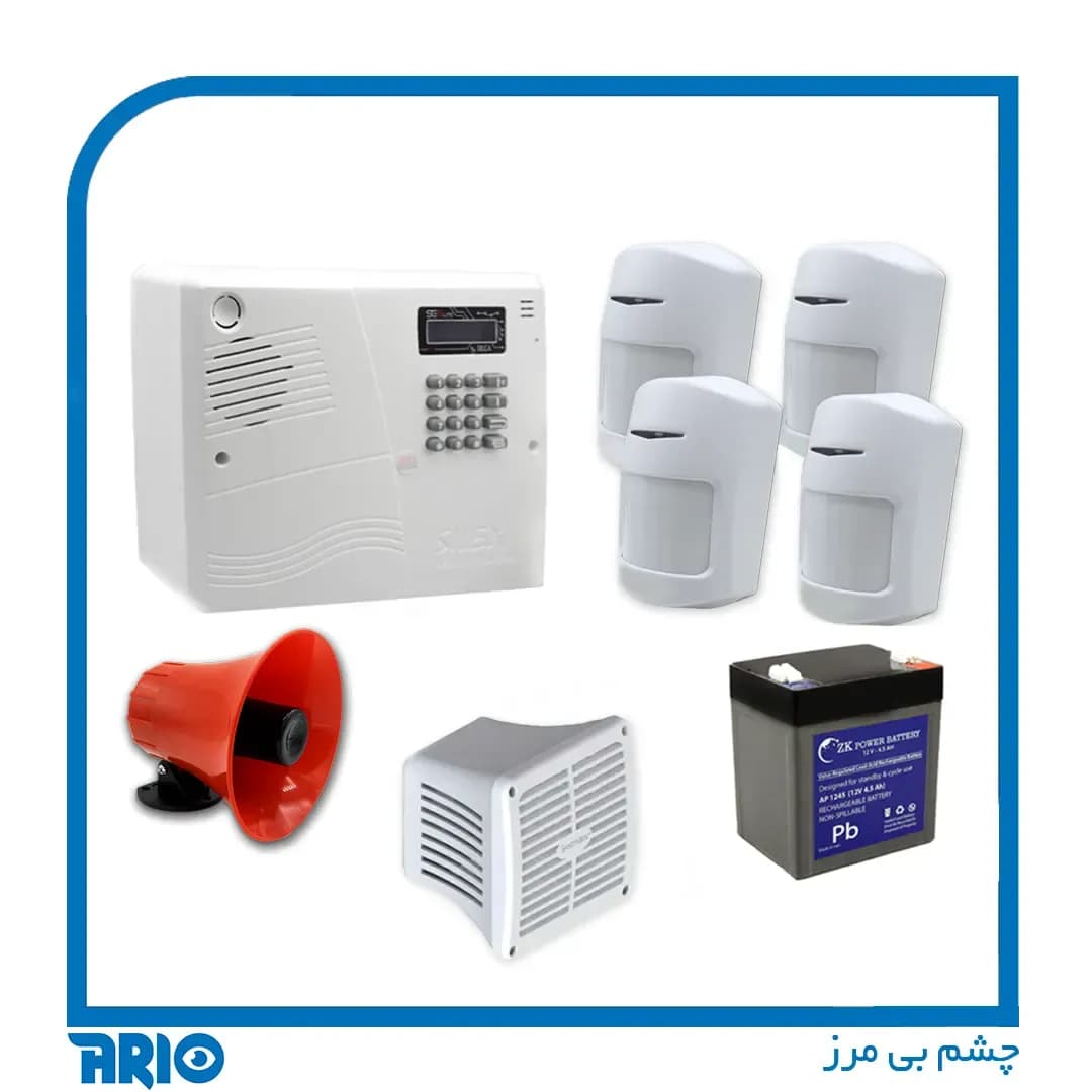 پکیج دزدگیر منزل و مغازه 4 چشمی سایلکس — تصویر ۳