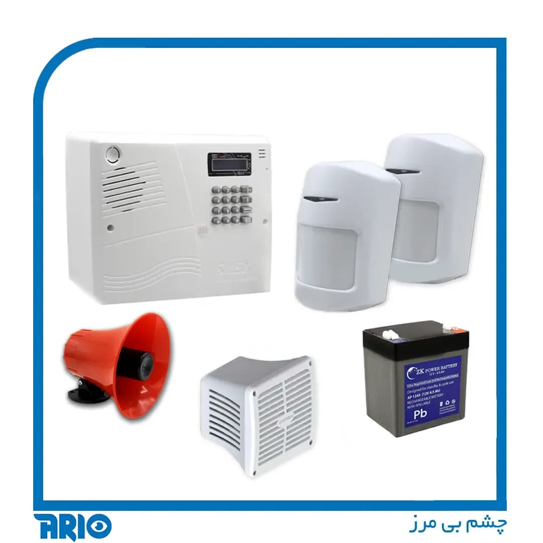 پکیج دزدگیر منزل و مغازه 2 چشمی سایلکس — تصویر ۳