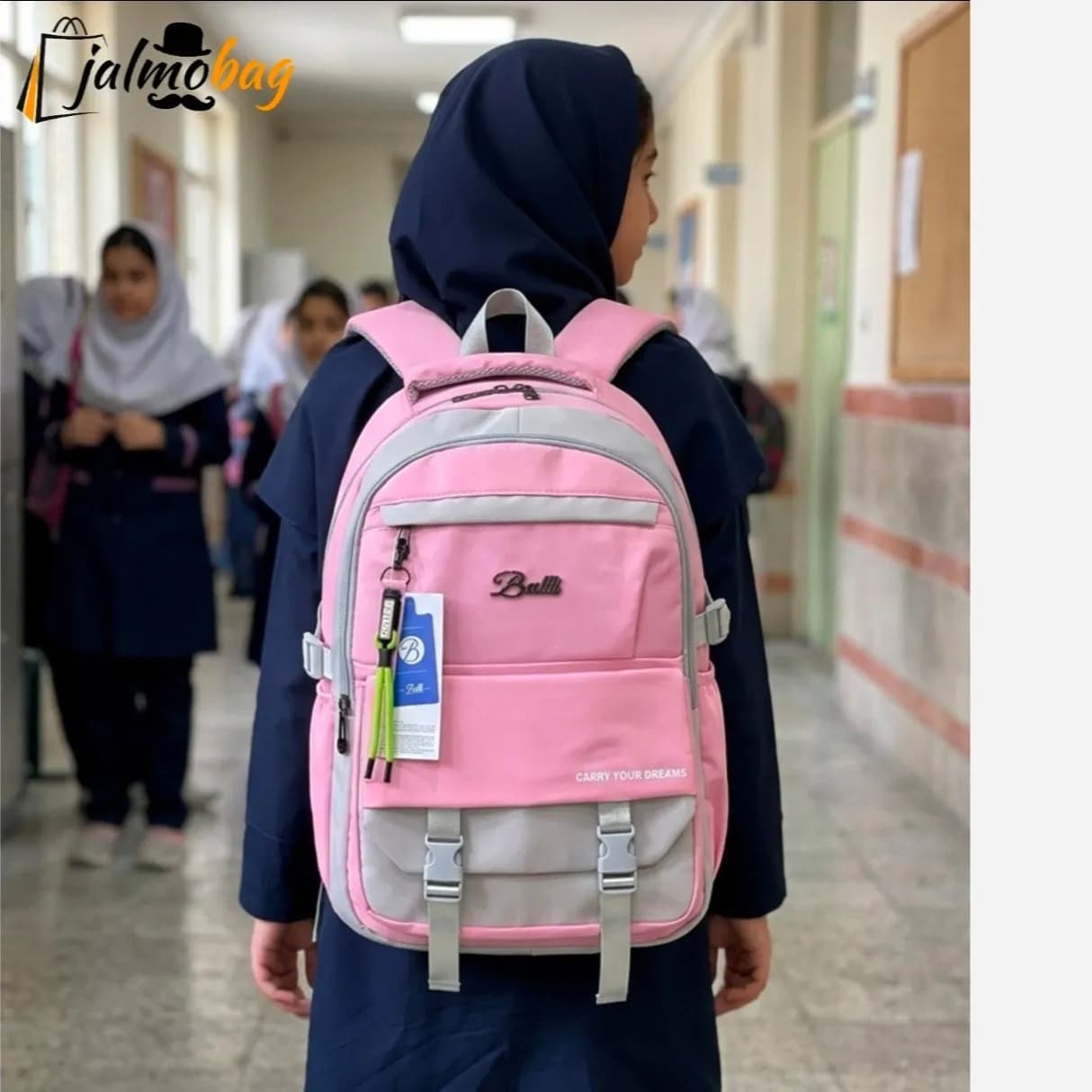 کوله پشتی اسپرت جادار ضدآب پارچه ریپس خارجی — تصویر ۸