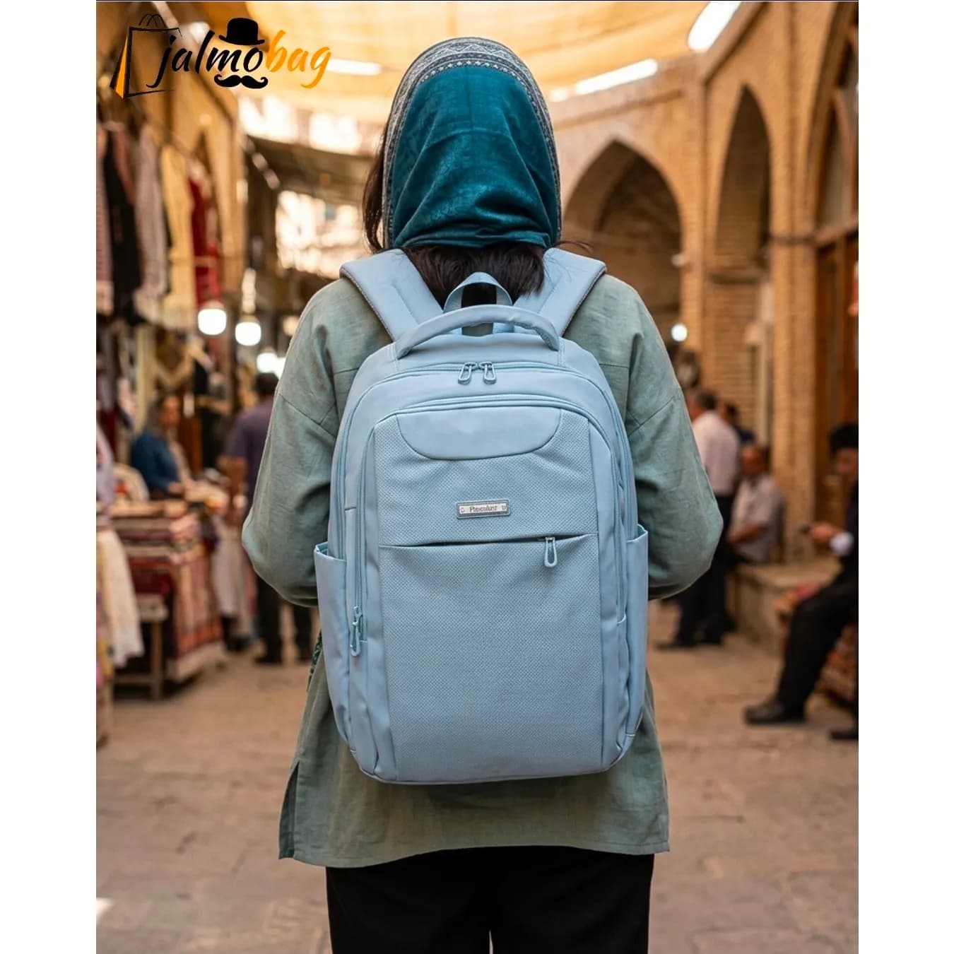 کوله پشتی پاستیلی پریزیدنت برند پرزیدنت وارداتی ضد خش با جای لپ تاپ — تصویر ۲