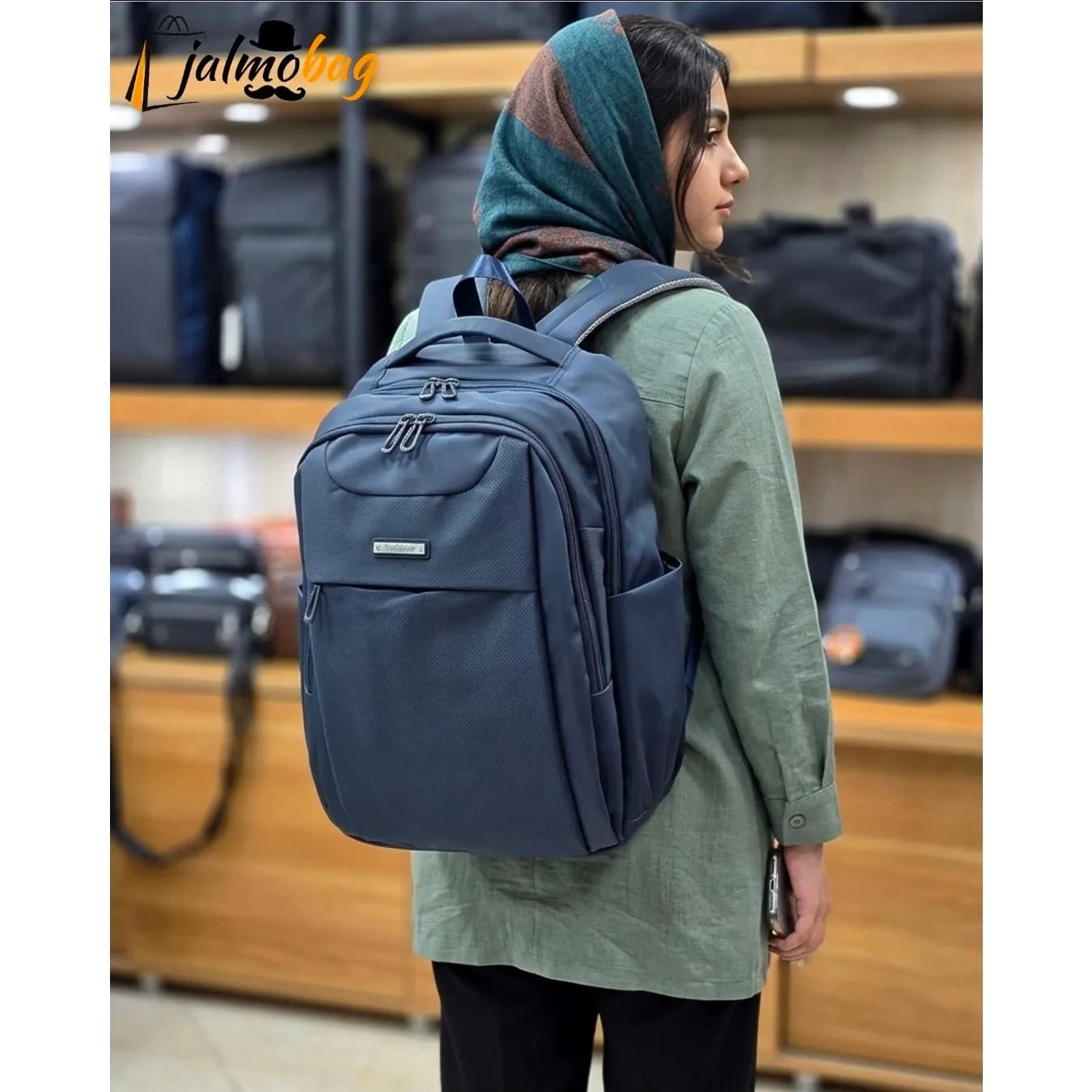 کوله پشتی پاستیلی پریزیدنت برند پرزیدنت وارداتی ضد خش با جای لپ تاپ — تصویر ۴
